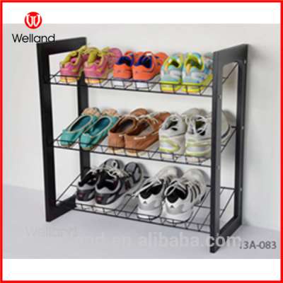 Portable metal shoe rack designs