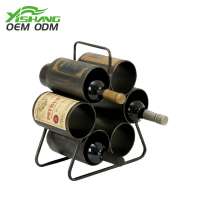 Wholesale metal wine rack triangle display stand